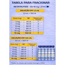 ZPHC Retratutide 60mg Solucao Injetavel 5 Ampolas 8mg (Importada Retratutida)