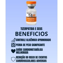 T.G Tirzepatida Indufar 15mg Solucao Injetavel (Importada Analogo Mounjaro) GLP2 Peptide