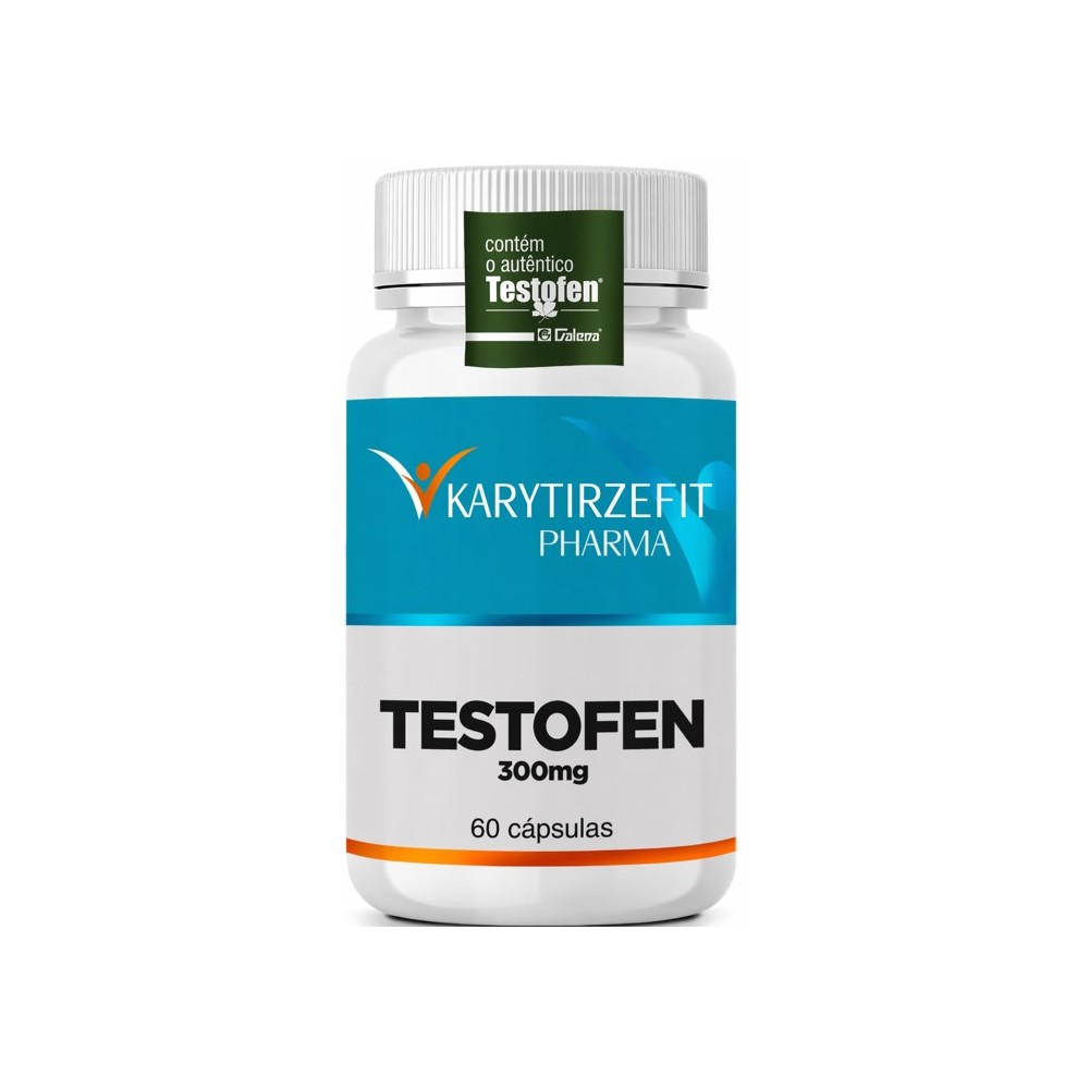 Testosterone Testofen 300mg Reposicao Ganho de Massa e Resistencia 60 caps