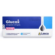 Glucox Semaglutida 1mg GLP1 (Semaglutide Ozempic) Peptídeo para Emagrecimento Seringa