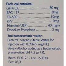 Peptideo KLOW 80mg Blend Metabolismo e Energia Cooper Rejuvenescimento e Reparação Neo