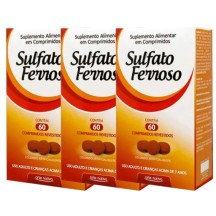 Sulfato Ferroso 125mg  60 Caps Anemia e Deficiencia de Ferro NtV