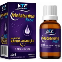 Melatonina em Gotas Sabor Menta 30ml Ação Rapida