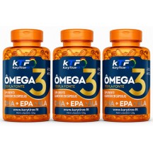 Combo 3x Omega 3 Tripla Fonte DHA EPA 1000mg Reduzir Triglicerídeos