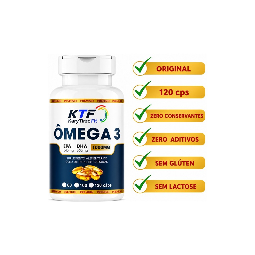 Omega 3 Tripla Fonte DHA EPA 540mg EPA 360mg DHA Reduzir Triglicerídeos Bull