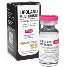 Lipoland Landerlan Tirzepatida (Mounjaro) 15mg Ampola MD GLP2 Peptide Emagrecimento