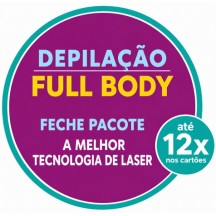 Pacote de Depilação a Laser Full Body Soprano Ice Pele Lisa até 45 dias