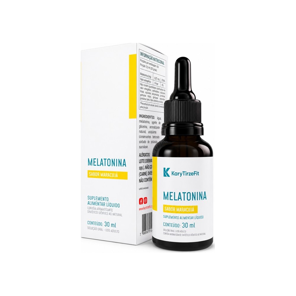 Melatonina Concentrada em Gotas 30ml 400 doses Sabor Maracuja