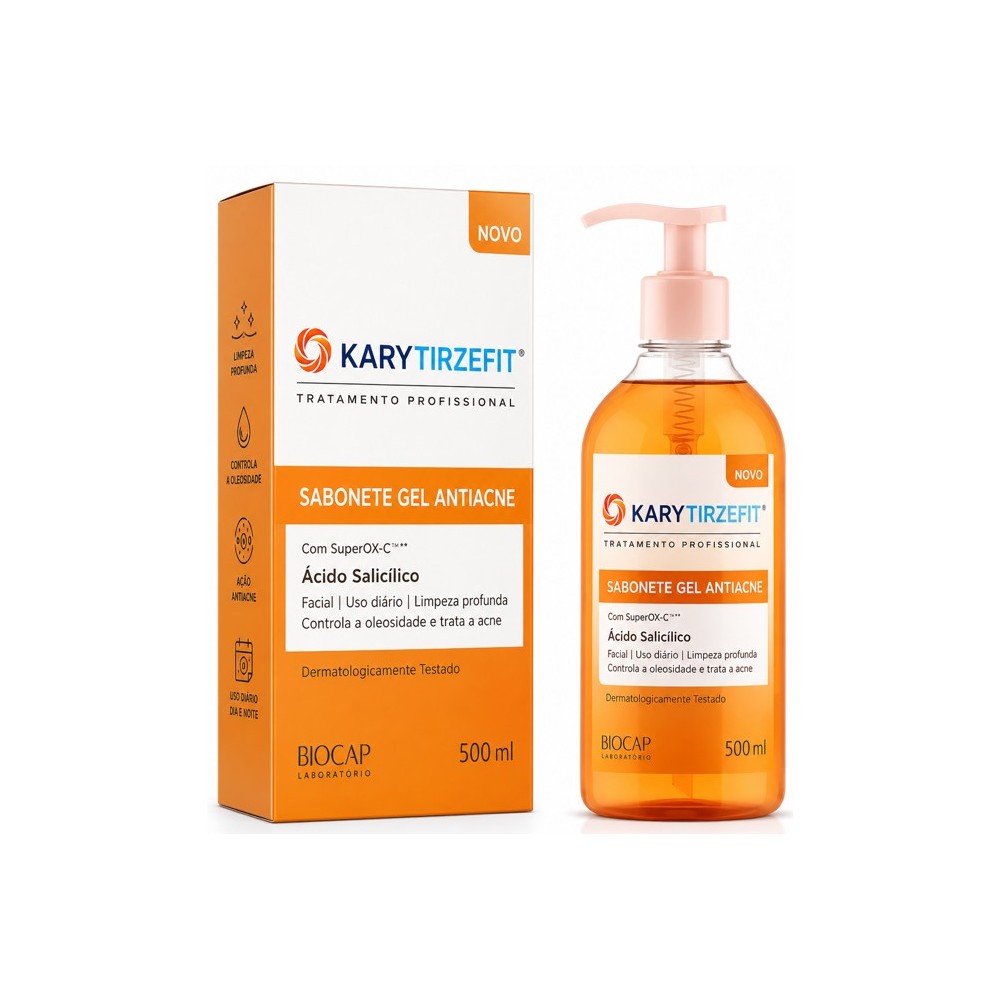 Sabonete Gel Acido Salicilico Anti-Acne Combate a Oleosidade Limpeza de Poros