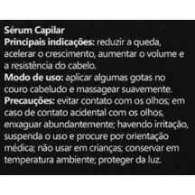 Serum Capilar para Queda de Cabelo, Crescimento, Perda de Volume e Resistencia 60ml
