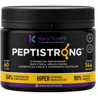 Peptistrong Peptideo Puro Liofilizado Bioativo 144g Massa Muscular e Emagrecimento 60 Doses