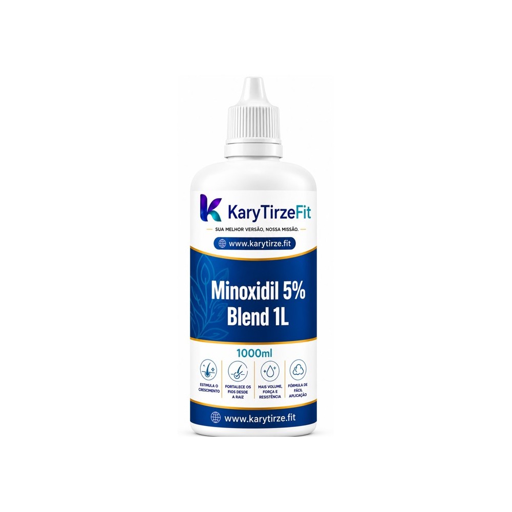 Minoxidil Tonico de Crescimento Capilar Barba Queda Cabelo Kirkland 360g