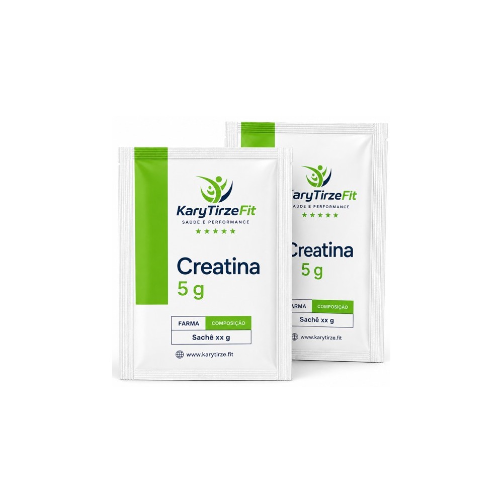 Creatina Premium Pura Monohidratada Aumento e Ganho de Força em Sache 5g por Dose