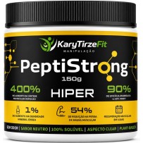 Peptistrong Peptideo Puro Liofilizado Bioativo Massa Muscular e Emagrecimento 150g Yellow