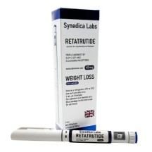 Combo Synedica Retatrutide 40mg Solucao Injetavel 4 doses (Importada Retratutida) - Caixa AZUL