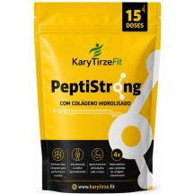 Peptistrong Puro Liofilizado Bioativo Massa Muscular e Emagrecimento com Colageno Peptan 15 Doses
