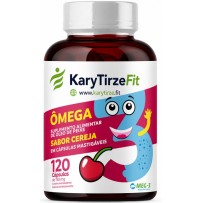 Omega 3 Tripla Fonte EPA DHA Reduzir Triglicerídeos 120 Capsulas Mastigavel Cereja