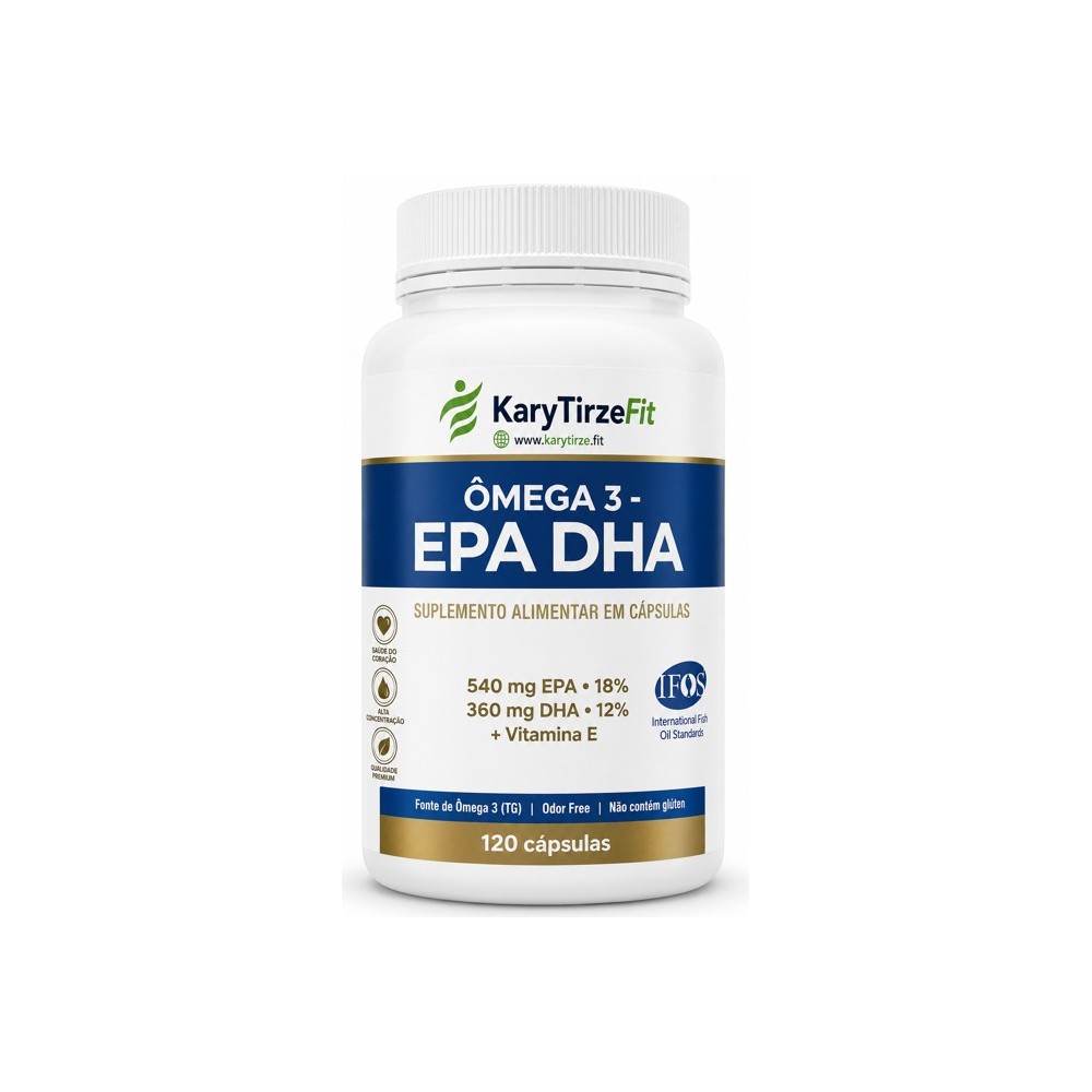 Omega 3 Tripla Fonte EPA Plus 540mg + DHA 360mg Reduzir Triglicerídeos 120 Capsulas