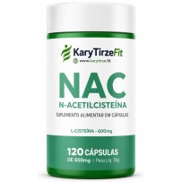 NAC N-Acetilcisteína Performance Esportiva 650mg Anti-Oxidante Anti-Radicais Livres 120 Caps