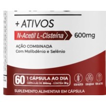 NAC N-Acetilcisteína Performance Esportiva 600mg Anti-Oxidante Anti-Radicais Livres 120 Caps