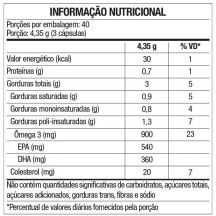 Omega 3 Tripla Fonte EPA 540mg e DHA 360mg Reduzir Triglicerídeos 120 Capsulas Nutrends