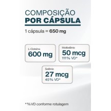 NAC N-Acetilcisteína Performance Esportiva 600mg Anti-Oxidante Anti-Radicais Livres 120 Caps