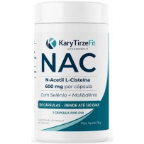 NAC N-Acetilcisteína Performance Esportiva 600mg Anti-Oxidante Anti-Radicais Livres 120 Caps