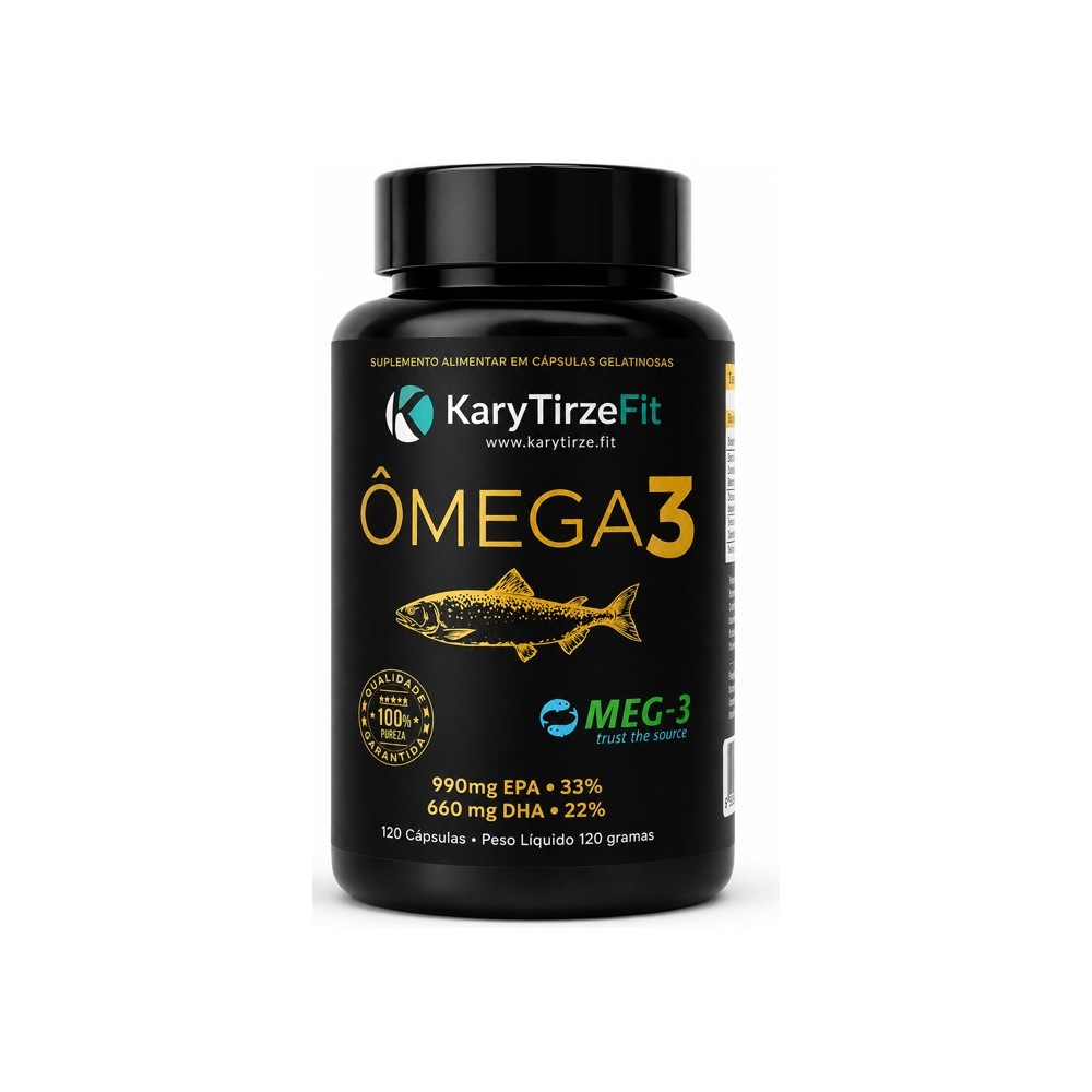 Turbo Omega 3 Tripla Fonte Reduzir Triglicerídeos 120 Capsulas 990 EPA 660 DHA