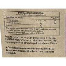 Creatina Premium Pura Micronizada Aumento e Ganho de Força 500g com Laudo