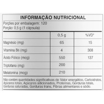 Blend Enriquecido Melatonina com Triptofano 120 Capsulas