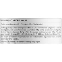 Omega 3 Tripla Fonte Reduzir Triglicerídeos 120 Capsulas 540 EPA 360 DHA