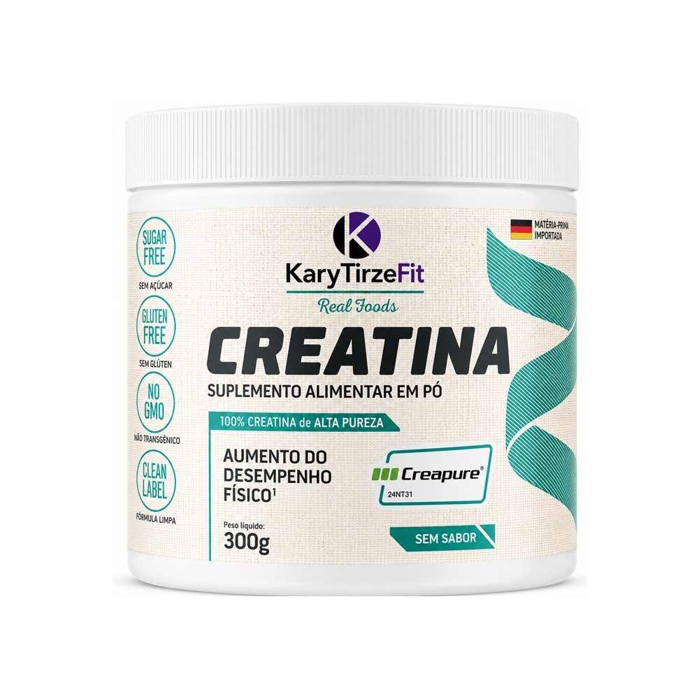Creatina Premium Pura Monohidratada Aumento e Ganho de Força 300g Creapure