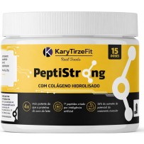 Peptistrong Puro Liofilizado Bioativo Massa Muscular e Emagrecimento com Colageno Peptan 15 Doses