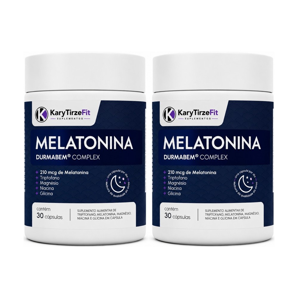 Blend Enriquecido Melatonina Dual Combo 210mcg 30 Capsulas com Triptofano
