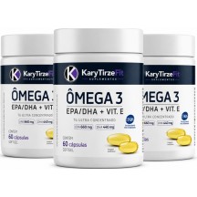 Omega 3 Tripla Fonte Reduzir Triglicerídeos 60 Capsulas 660 EPA 360 440 - 03 UND