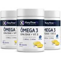 Omega 3 Tripla Fonte Reduzir Triglicerídeos 60 Capsulas 660 EPA 360 440 - 03 UND