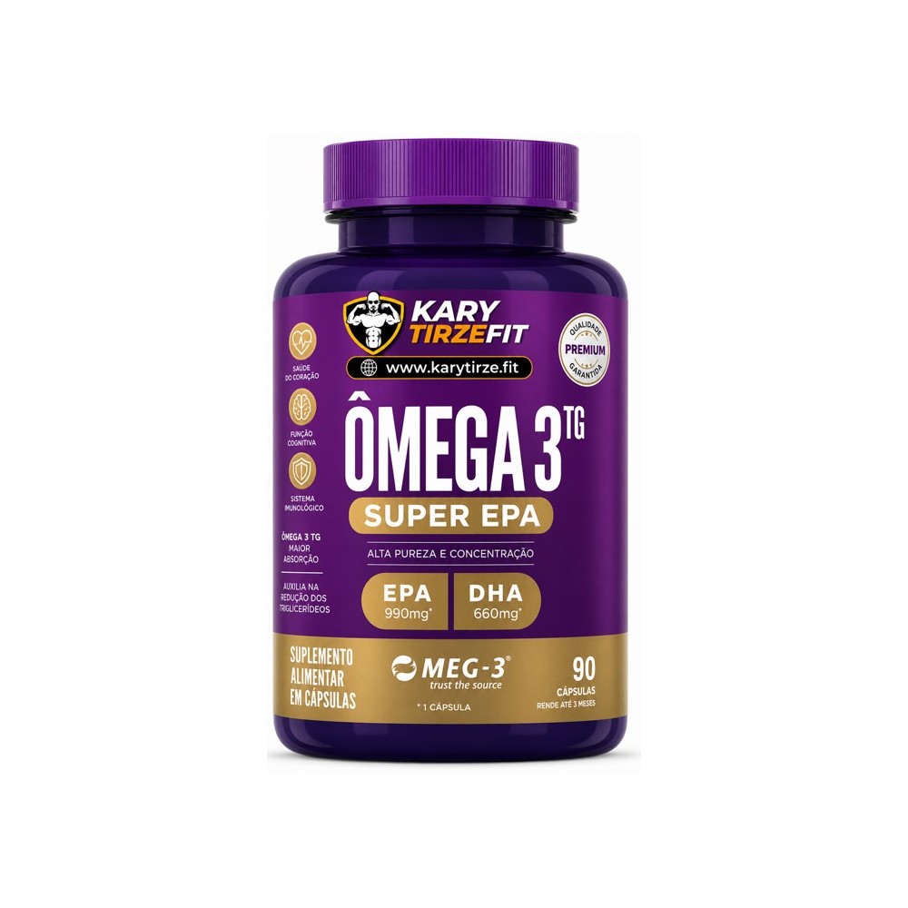 Omega 3 Tripla Fonte Reduzir Triglicerídeos 990 EPA 660 DHA 90 Capsulas