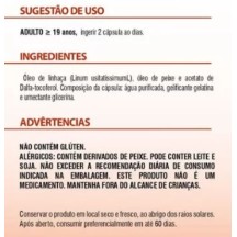 Omega 3 Tripla Fonte Reduzir Triglicerídeos 20mg EPA 13mg DHA 120 Capsulas