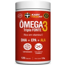 Omega 3 Tripla Fonte Reduzir Triglicerídeos 20mg EPA 13mg DHA 120 Capsulas