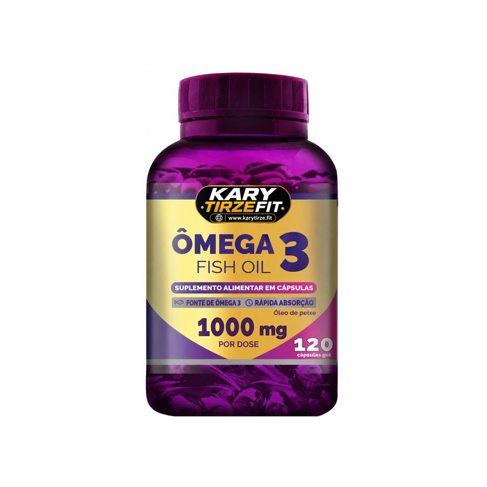 Omega 3 Tripla Fonte Reduzir Triglicerídeos 180 EPA 120mg DHA 120 Capsulas