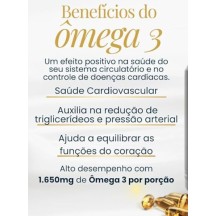 Omega 3 Tripla Fonte Reduzir Triglicerídeos EPA 1000mg DHA400mg 60 Capsulas Iridium Labs