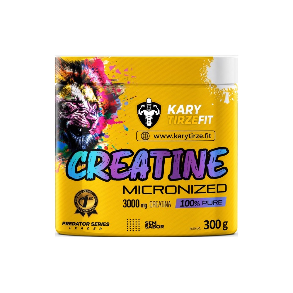 Creatina Premium Pura Micronizada Aumento e Ganho de Força 100 doses Yellow