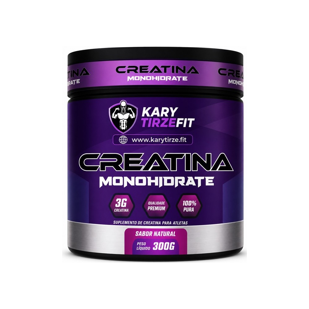 Creatina Premium Pura Monohidratada Aumento e Ganho de Força 100 doses 300g