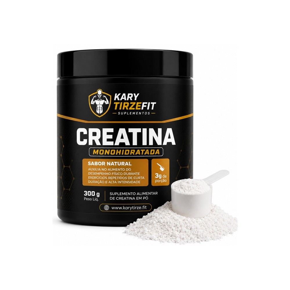 Creatina Premium Pura Monohidratada Aumento e Ganho de Força 100 doses 300g