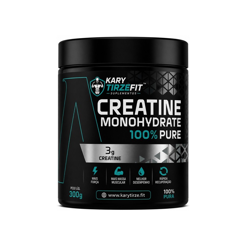 Creatina Premium Pura Monohidratada Aumento e Ganho de Força 100 doses 300g