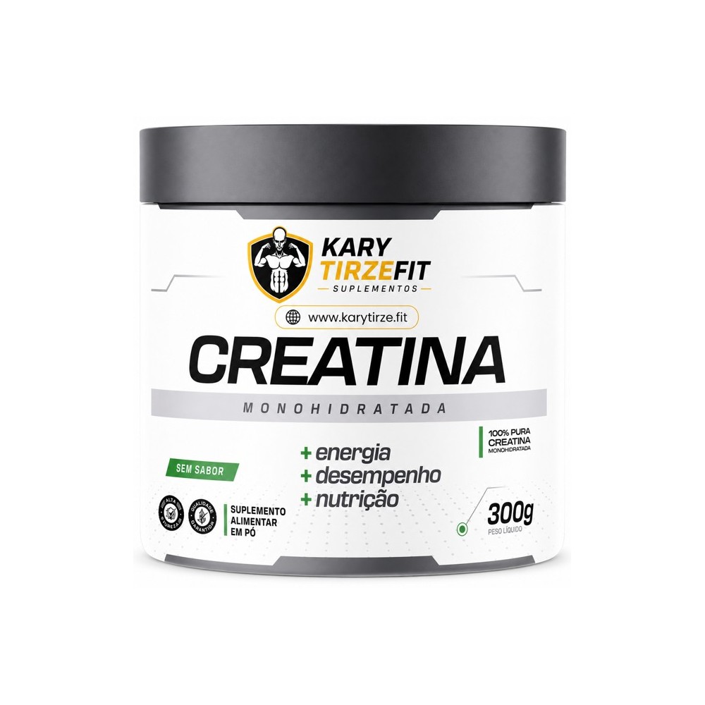 Creatina Premium Monohidratada Aumento e Ganho de Força 100 doses 300g