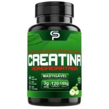 Creatina Premium Monohidratada Aumento e Ganho de Força Mastigavel Maça Verde