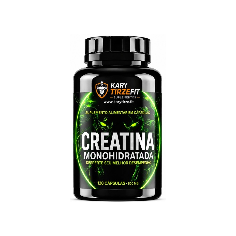 Creatina Premium Monohidratada Aumento e Ganho de Força Mastigavel 120 Caps