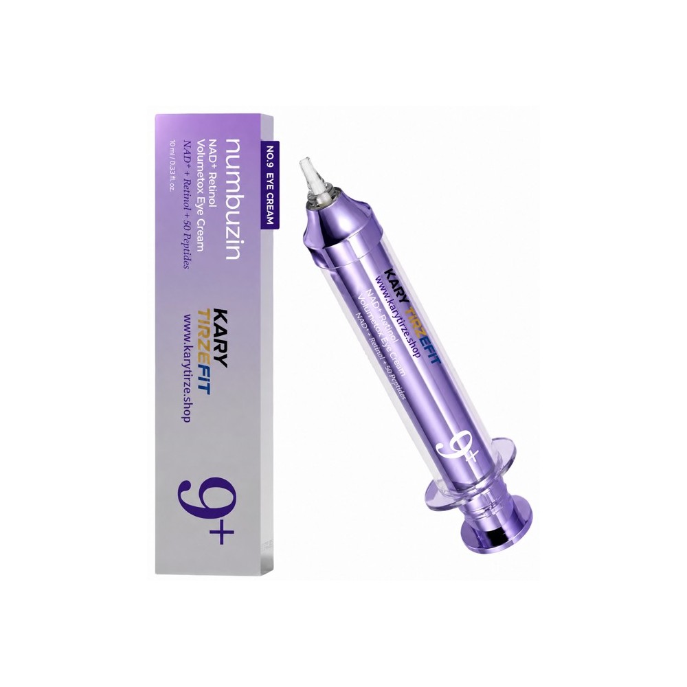 Creme Facial Iluminador SkinCare Koreano para Olheiras e Rugas 10ml com Retinol Numbuzin No 9 NAD+ Bio Lifting Line