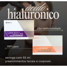 Preenchedor Corporal de Acido Hialurônico (HA) Reticulado 55ml LINE BODY Safe Easy